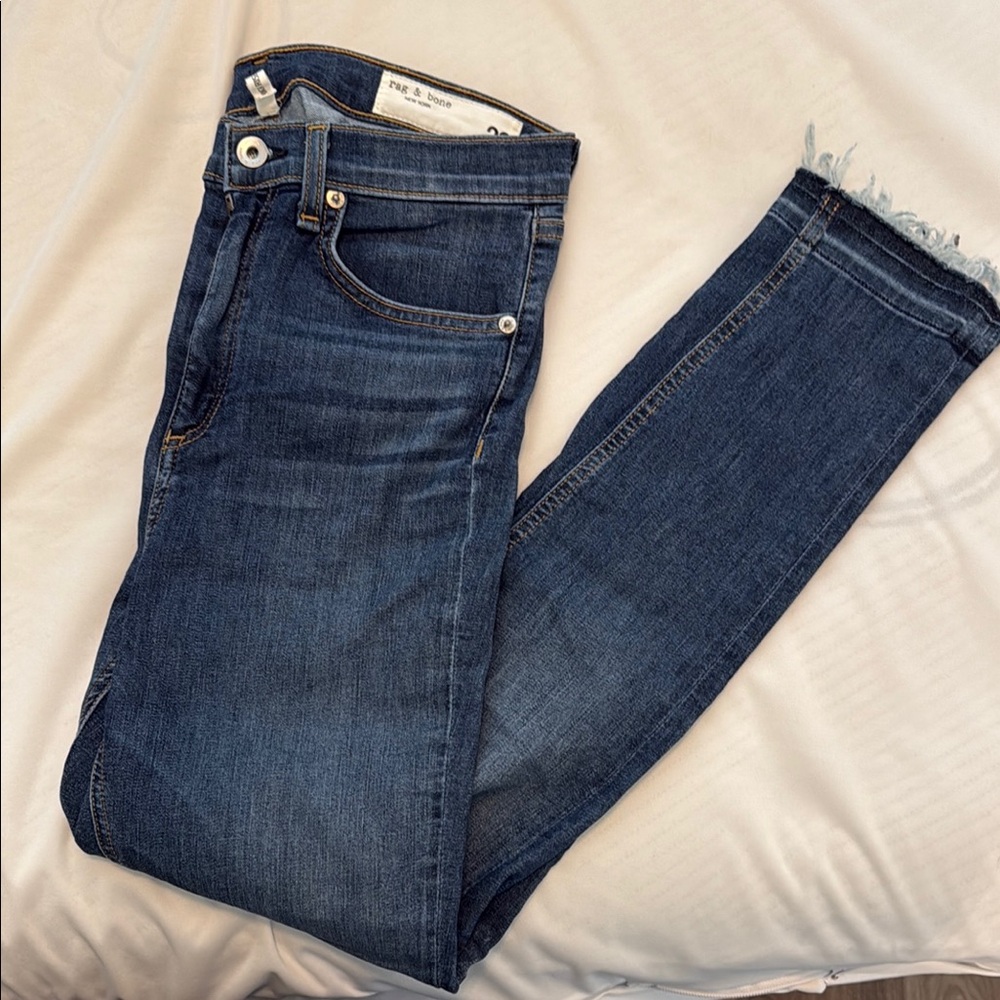 Rag & Bone Dark Blue high rise skinny Jeans